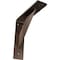 Ekena Millwork Traditional Steel Bracket, Hammered Dark Bronze 2"W x 8"D x 8"H BKTM02X08X08TRHDB - alternate 1